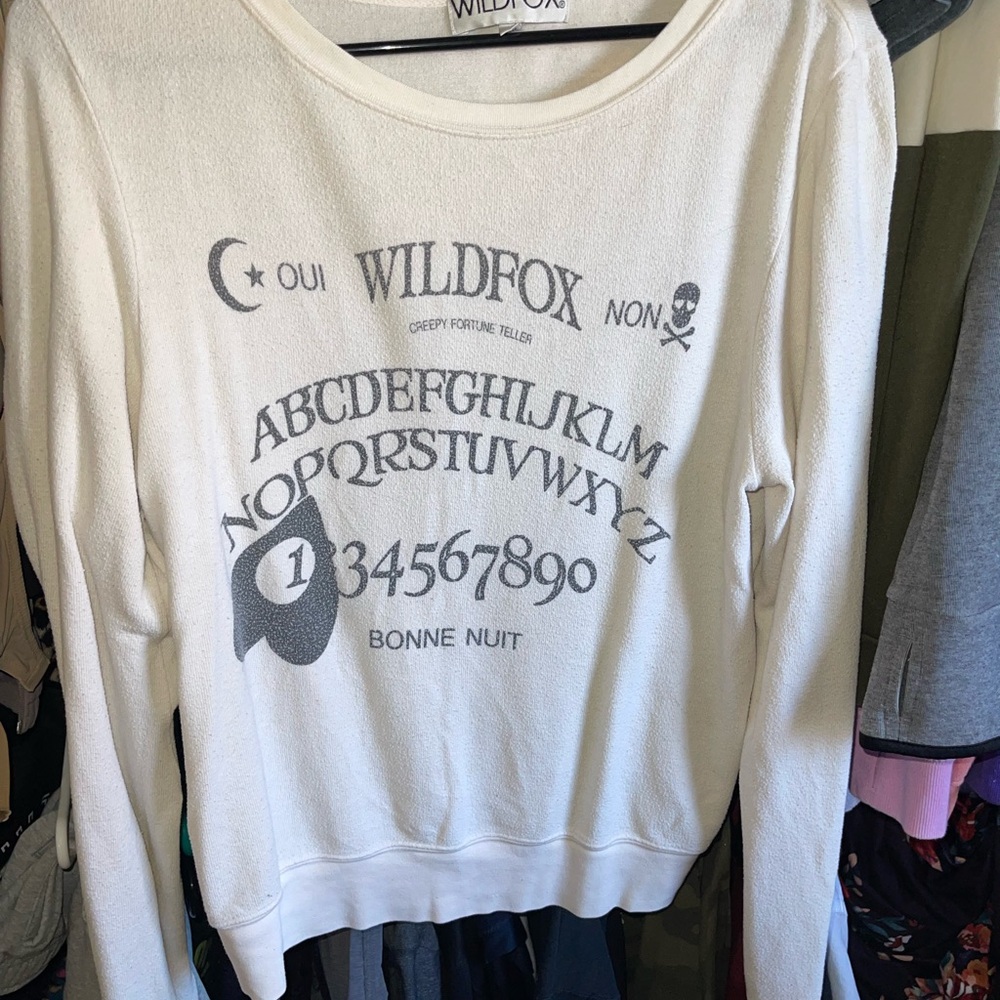Wildfox White Ouija Board Sweatshirt